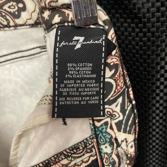 7 for all mankind high waist Aztec print pants - Picture 6 of 6